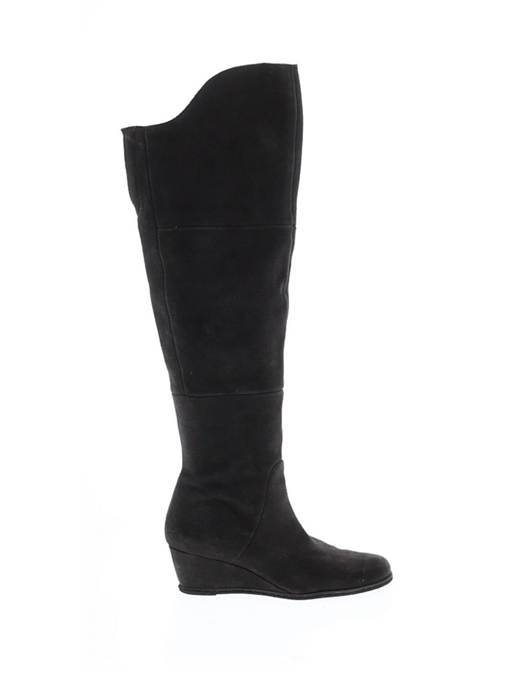 Franco Sarto Black Over-the-Knee Wedge Boot